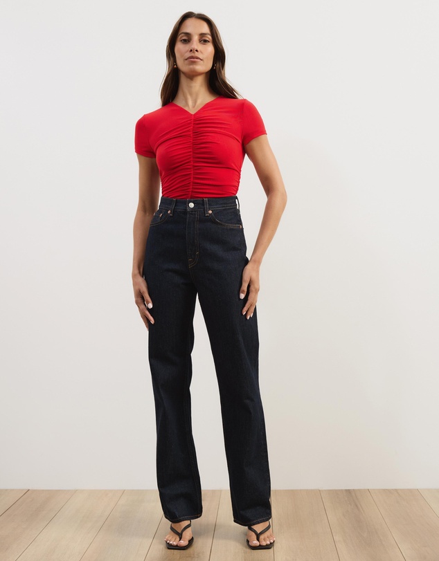 Atmos&Here - Delilah Gathered Mesh Top
