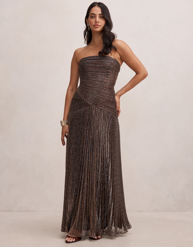 Forever New - Sofia Strapless Plisse Maxi Dress