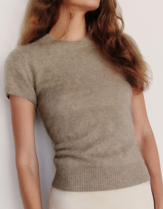 Reformation - Darcy Brushed Cashmere Tee