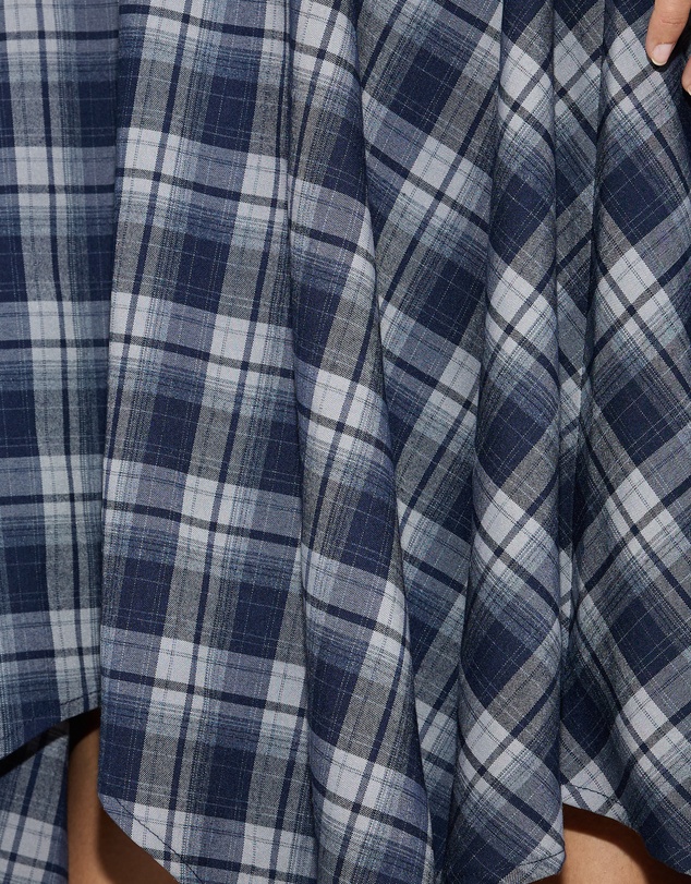 Dazie - Hamilton Hanky Hem Check Midi Skirt