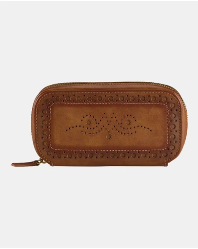 Wolf - WOLF Brogue Double Watch Zip Pouch