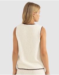 Rhythm - Adele Contrast Longline Knit Vest