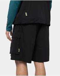 PYRA - HELIX  CARGO SHORT- BLACK