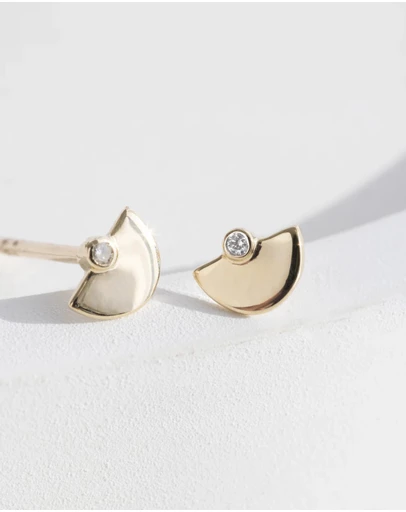 Luna Rae - Solid Gold - Lost Star Diamond Studs
