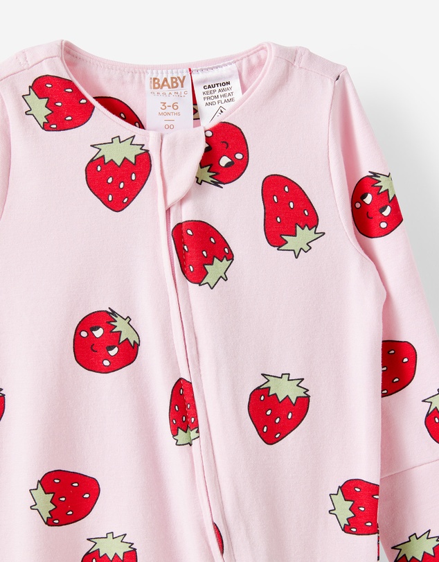 Cotton On Kids - Growie Long Sleeve Zip Romper