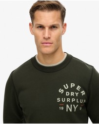 Superdry - Slim Fit Surplus Graphic Crew