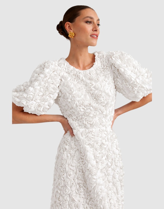 Romance by Honey and Beau - Rosalia Sleeve Midi Dress