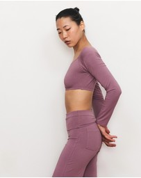 Pinky & Kamal - Long Sleeve Crop Top