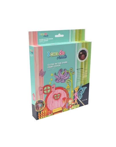 Icando - Glow in the Dark Fairy Door Art Set