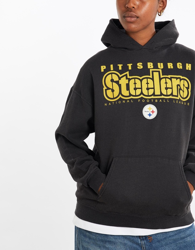 Vintage by The Real Deal - Pre Loved - Vintage NFL Pittsburgh Steelers Hooded Sweatshirt