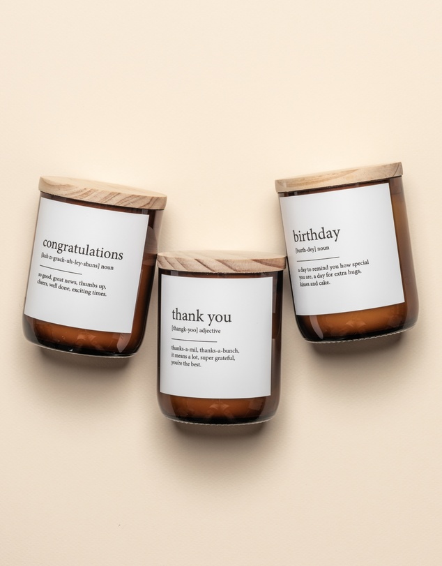 The Commonfolk Collective - Birthday ~ Dictionary Meaning Candle