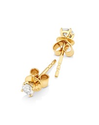 Michael Hill - 0.25 Carat TW Diamond Solitaire Stud Earrings in 18kt Yellow Gold