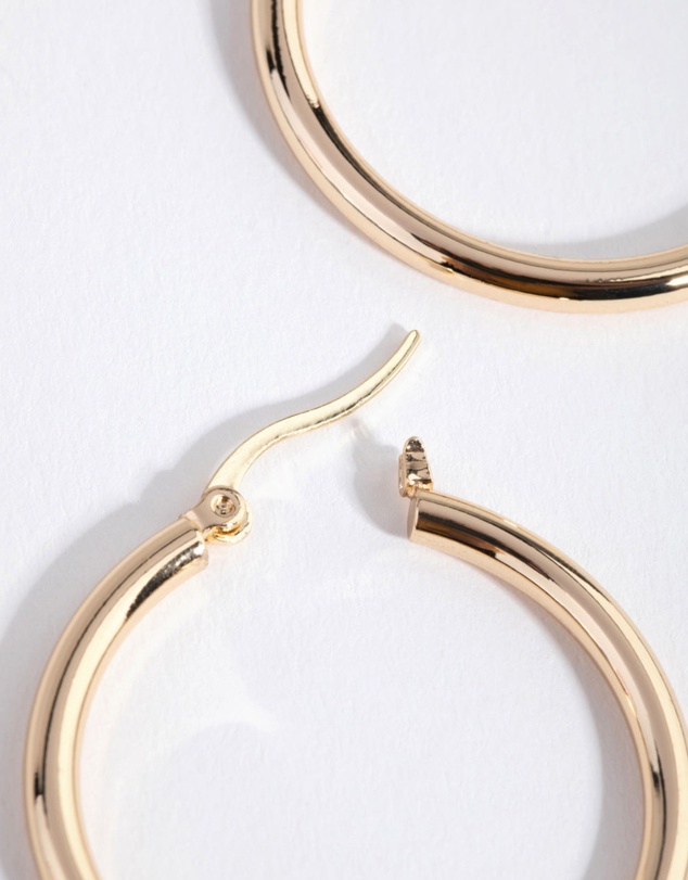 Lovisa - Gold Plated Large Hoop Earrings