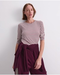 Sportscraft - Stripe Lurex Long Sleeve Magic Tee