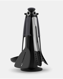 Joseph Joseph - Elevate™ Carousel 6-piece Utensil Set with Tongs (Grey)