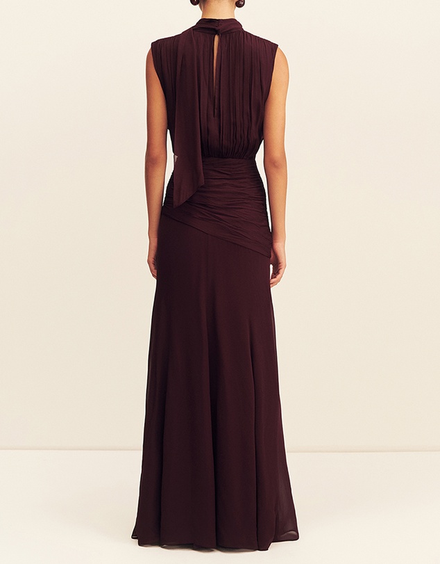 Shona Joy - Amina Scarf Neck Maxi Dress