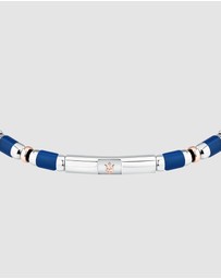 Maserati - Maserati Men's Iconic Agate Blue Bracelet