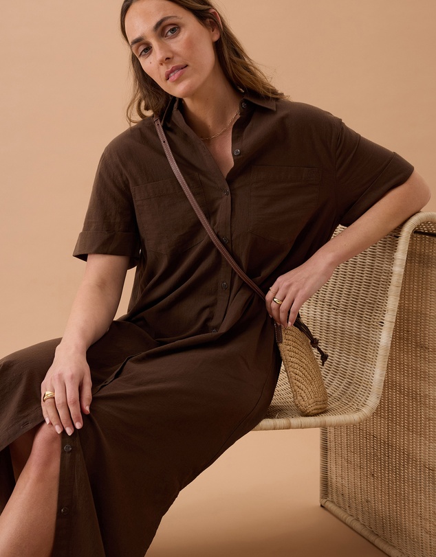 Ceres Life - Hanna Midi Shirt Dress
