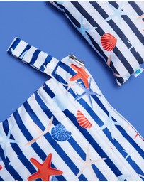 itti bitti - Large with Small Double Pocket Wetbag - Rockpool
