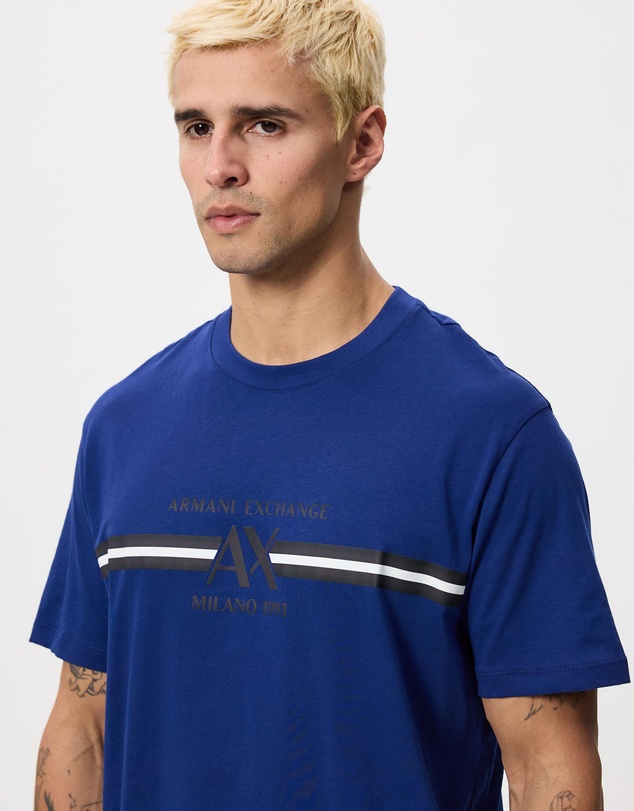 Armani Exchange - Front Logo Stripe T-Shirt
