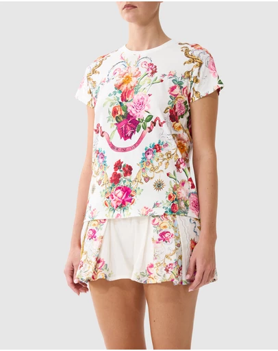 Camilla - Slim Fit Round Neck T-Shirt