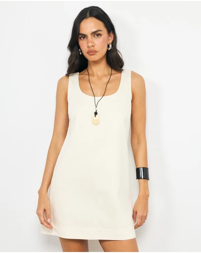 AERE - Elkin Denim Mini Dress