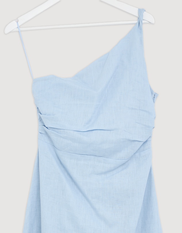 Revibe - Repaired AERE Lettie One Shoulder Maxi Dress - AU 10