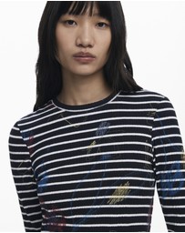 Desigual - Striped combined dress