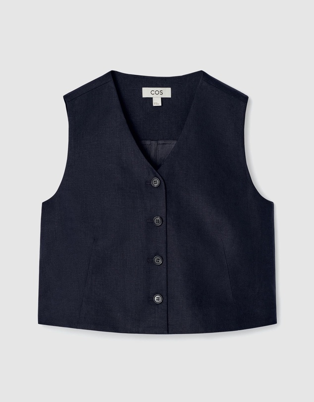 COS - Cropped Linen Waistcoat