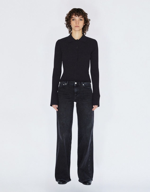 Dr Denim - Eliza Knit Top Black
