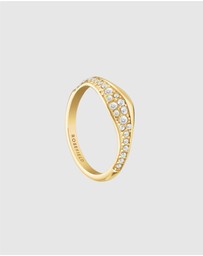 Rosefield - Pavé Wave Gold-Tone Ring