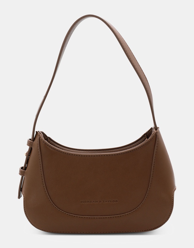 Morgan & Taylor - Aurora Shoulder Handbag in Chocolate Brown