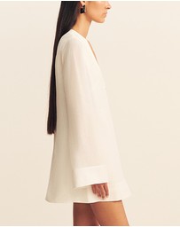 Shona Joy - Paloma Plunged Long Sleeve Mini Dress