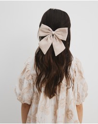 Country Road - Large Gingham Bow Clip
