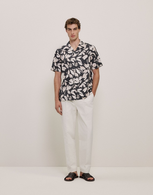 Trenery - Sable Short Sleeve Shirt in Black