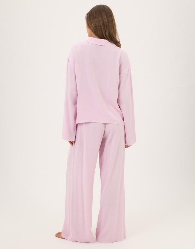 Atmos&Here - Marie Long Sleeve Sleeve And Bottoms Bow Tie Front Pyjamas