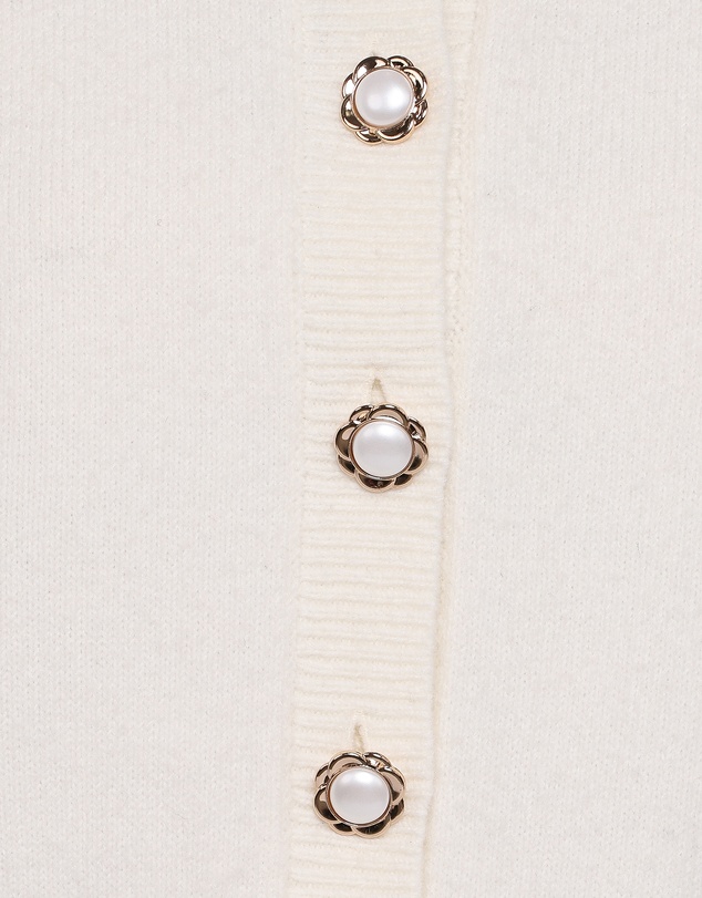 Petal & Pup - Thelma Trumpet Sleeve Cardigan - Cream