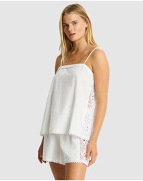 Sea Level Australia - Shore Linen Panelled Shift Cami Top