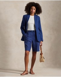 Polo Ralph Lauren - Long Pleated Linen Shorts