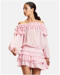 Cynthia Rowley - Ruffle Pleated Micro Skirt