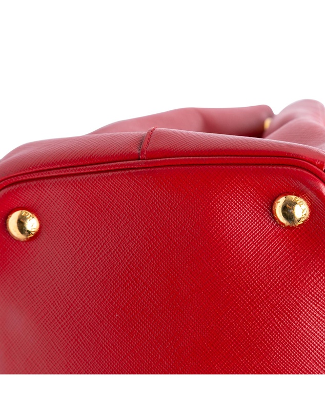 Pre-Loved by Azura Reborn - Pre-Loved Large Saffiano Lux Galleria Double Zip Satchel