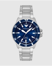 Emporio Armani - Silver Tone Analogue Watch