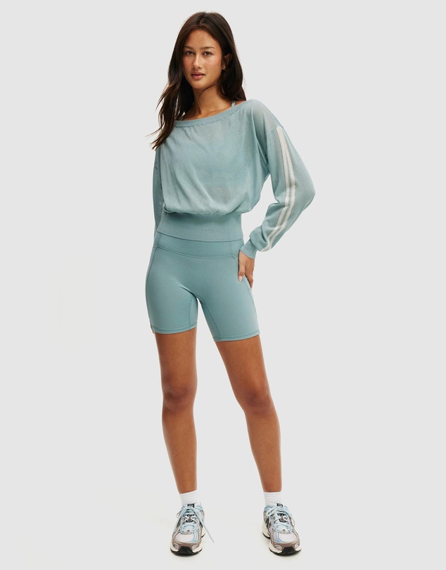 Cotton On Body Active - Sheer Asymmetric Knit Jumper