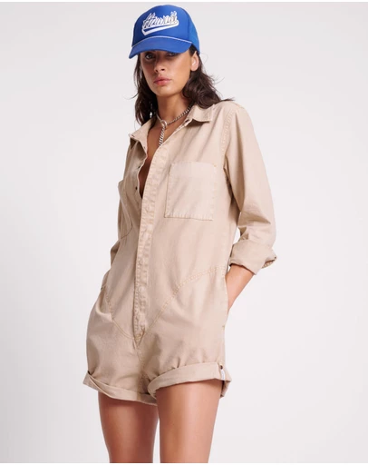ONE TEASPOON - Stone Canvas Prophecy Jumpsuit