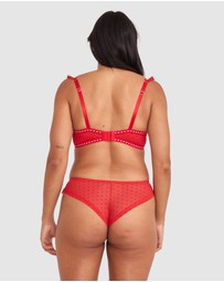 Bras N Things - Enchanted She's So Lucky Bra - Red/Multicolour