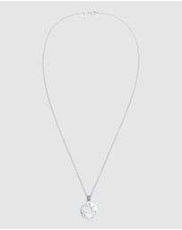 Kuzzoi - ICONIC EXCLUSIVE - Necklace Coin Pendant Globe in 925 Sterling Silver