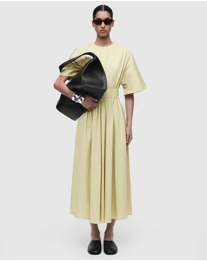 COS - Gathered Open-Back Midi Dress