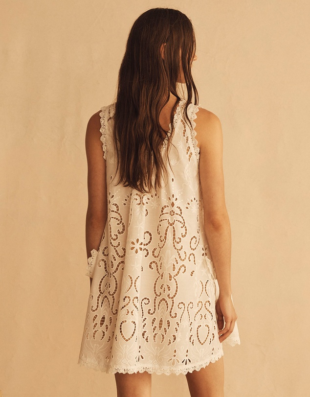 AUR OCEA - Merletti Lace Swing Mini Dress