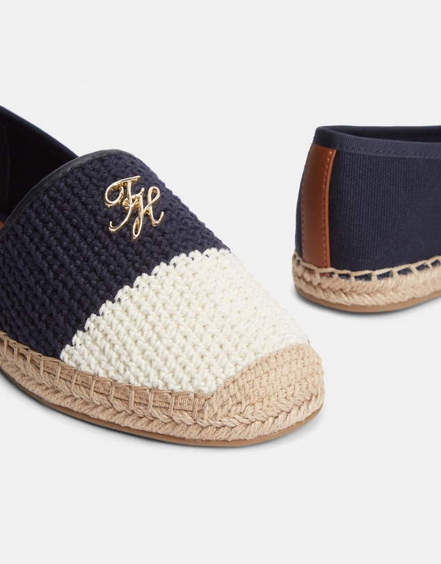 Tommy Hilfiger - Rana Script Crochet Espadrilles - Women's
