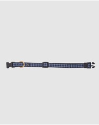 Mog & Bone - Neoprene Collar - Navy Check Print